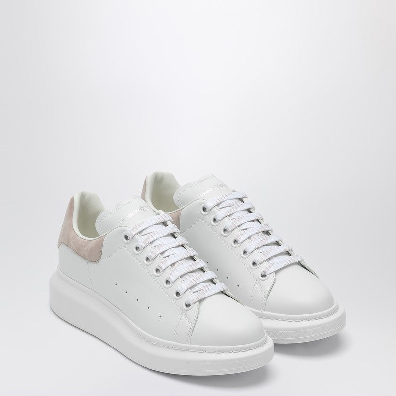 Alexander Mcqueen White Leather Oversized Sneakers with Patchouli Suede Heel White