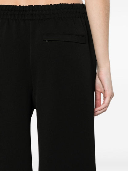 Wardrobe.Nyc Ribbed Knit Straight-Leg Trousers Black Black