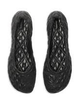 Burberry Leather Sadler Quilted Ballerinas Black
