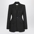 balenciaga hourglass wool jacket black