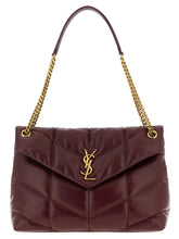 Saint Laurent Puffer Shoulder Bag Bordeaux