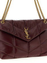 Saint Laurent Puffer Shoulder Bag Bordeaux