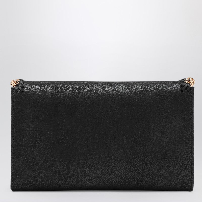 Stella McCartney Mini Black Eco-Leather Cross-Body Bag with Gold Chain Black
