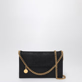 Stella McCartney Black Mini Shaggy Deer Cross-Body Bag with Gold-Tone Chain Black