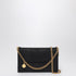 Stella McCartney Black Mini Shaggy Deer Cross-Body Bag with Gold-Tone Chain Black