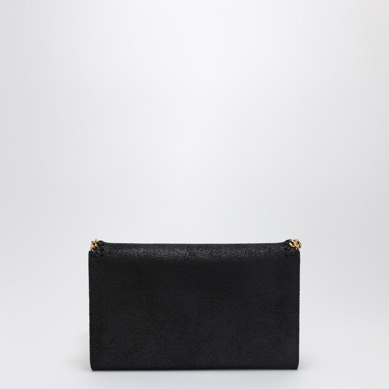 Stella McCartney Black Mini Shaggy Deer Cross-Body Bag with Gold-Tone Chain Black