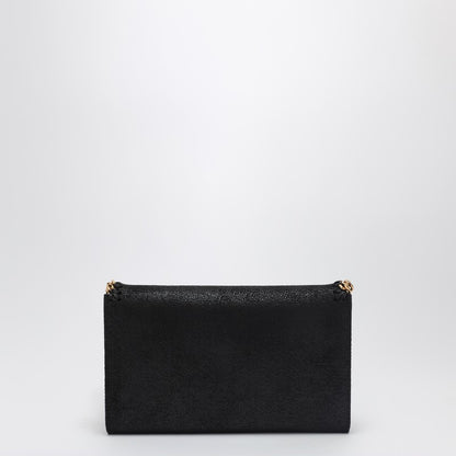 Stella McCartney Black Mini Shaggy Deer Cross-Body Bag with Gold-Tone Chain Black