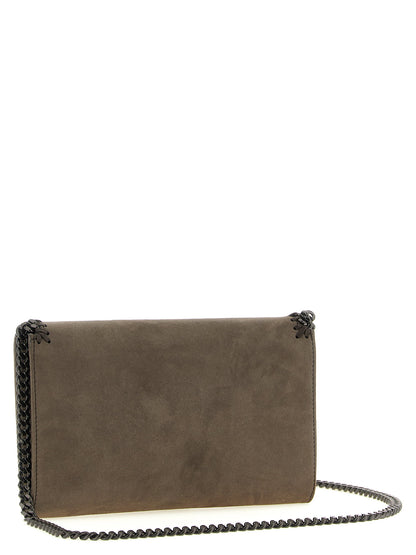 Stella Mccartney Falabella Wallet On Chain Gray