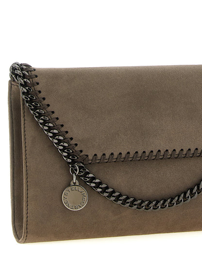 Stella Mccartney Falabella Wallet On Chain Gray