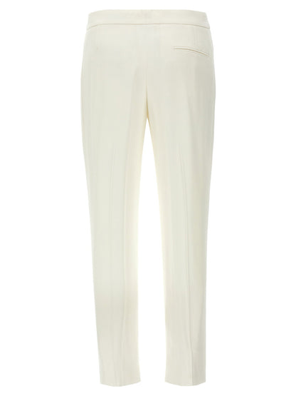Alexander McQueen Crepe Pants White