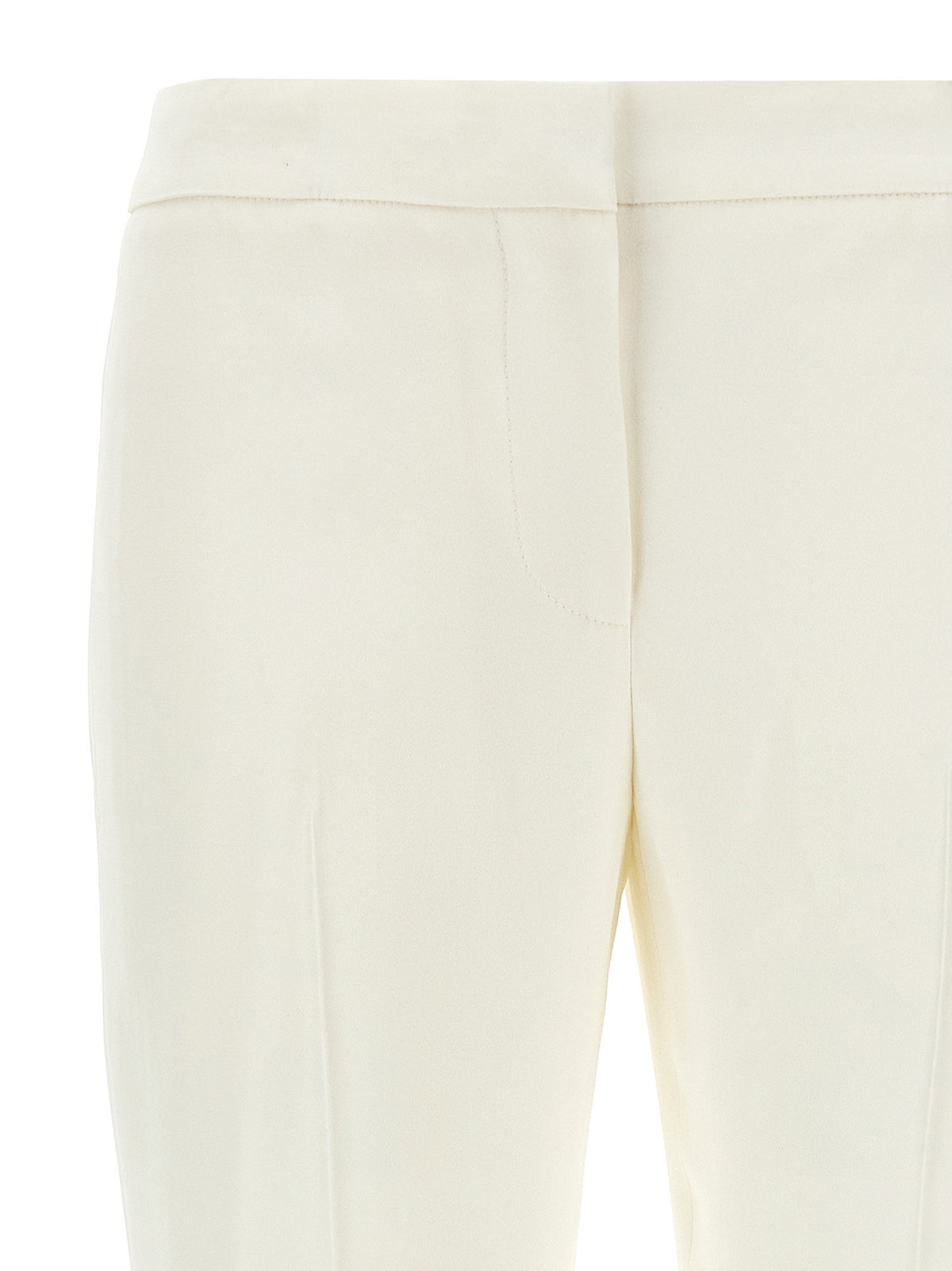 Alexander McQueen Crepe Pants White