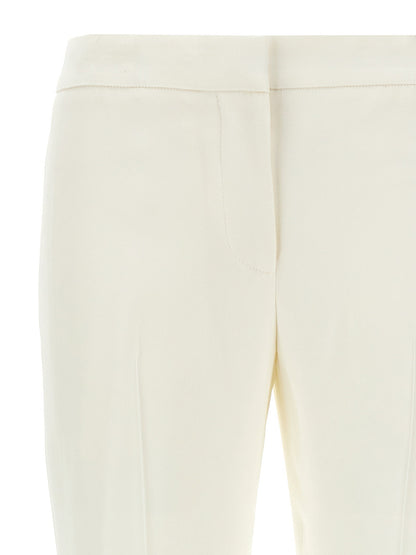 Alexander McQueen Crepe Pants White