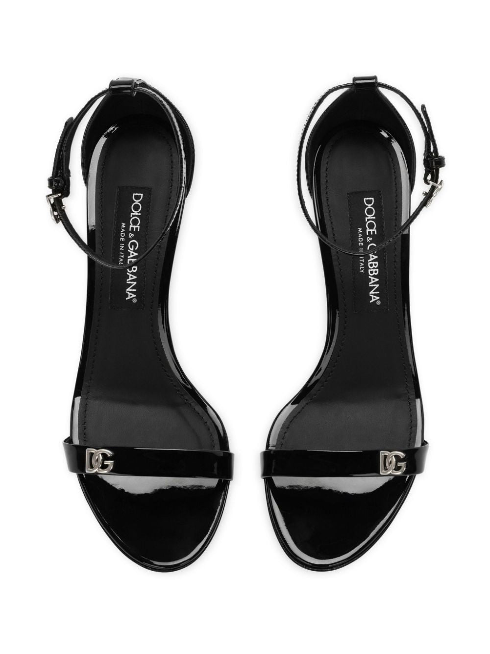 Sandales en cuir verni D&amp;amp;G