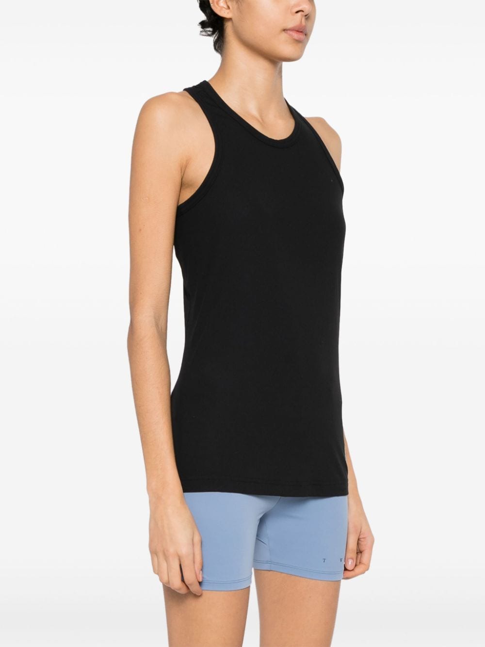 Adidas By Stella McCartney Ribbed Sleeveless Performance Top Black Black