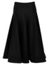 Valentino Garavani Solid Crepe Couture Valentino Skirt Black