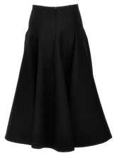 Valentino Garavani Solid Crepe Couture Valentino Skirt Black