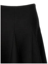 Valentino Garavani Solid Crepe Couture Valentino Skirt Black