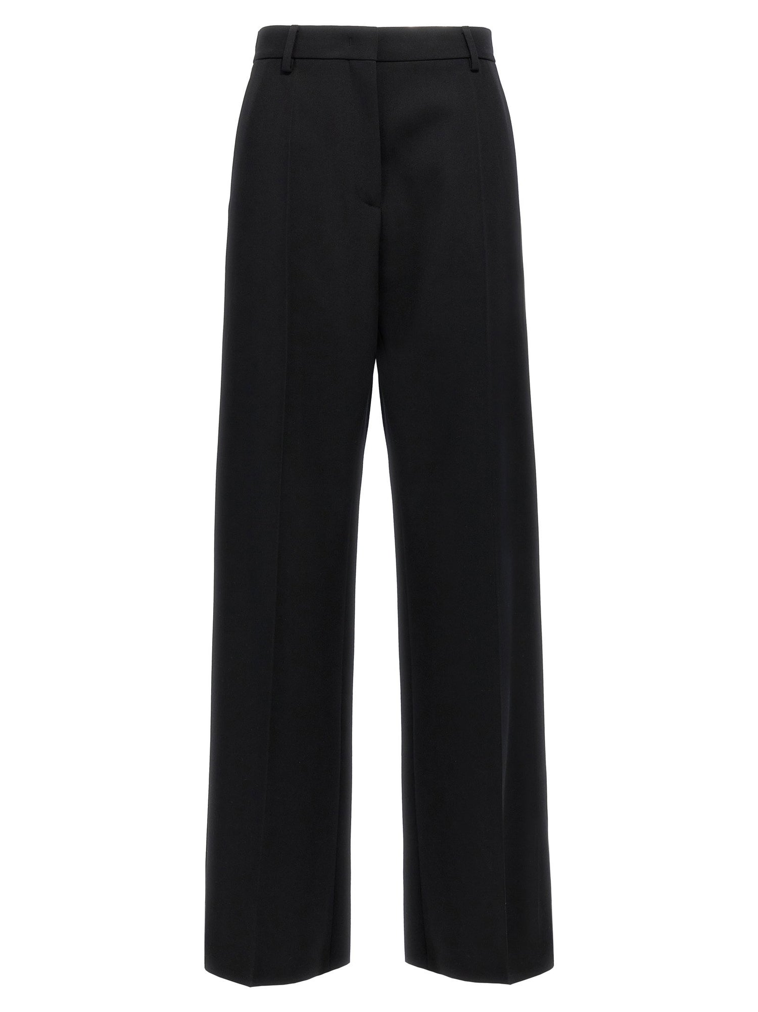 Valentino Garavani Valentino Solid Grisaille Pants Black