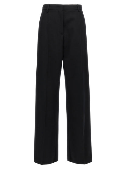 Valentino Garavani Valentino Solid Grisaille Pants Black