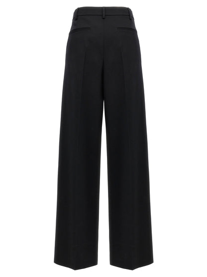 Valentino Garavani Valentino Solid Grisaille Pants Black