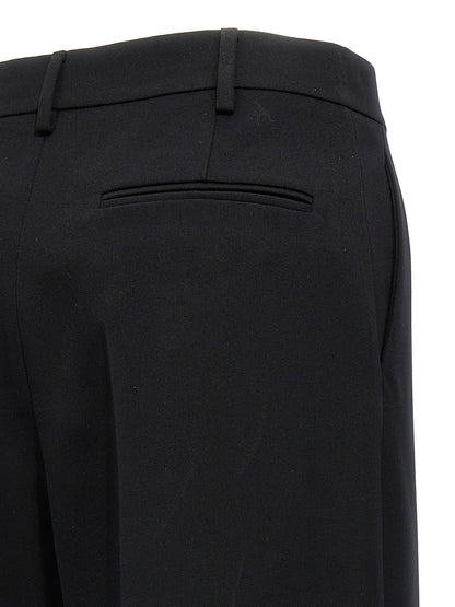 Valentino Garavani Valentino Solid Grisaille Pants Black