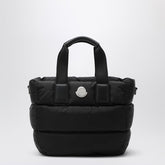 Moncler Black Small Padded Caradoc Tote Bag Black