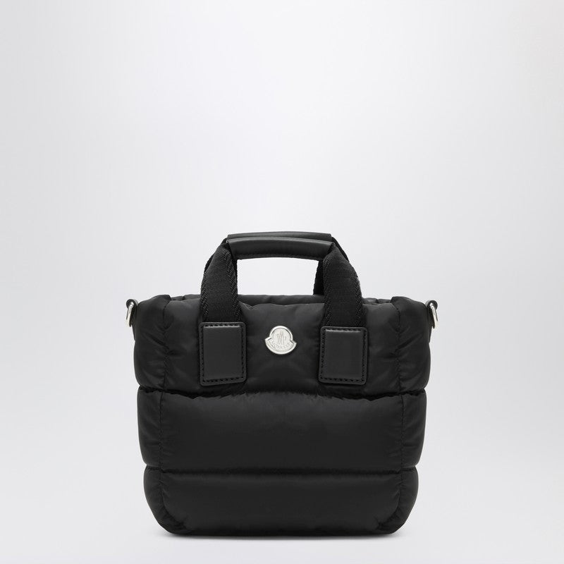 Moncler Black Micro Caradoc Water-Repellent Nylon Tote Bag Black