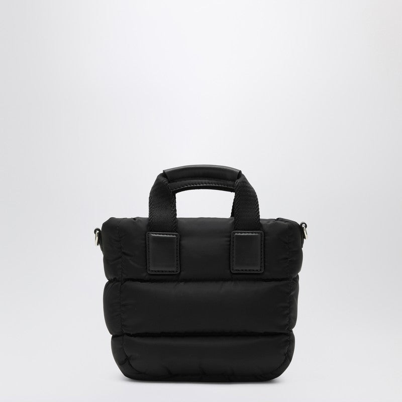 Moncler Black Micro Caradoc Water-Repellent Nylon Tote Bag Black
