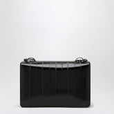 Valentino Garavani Medium VLogo Leather Shoulder Bag Black
