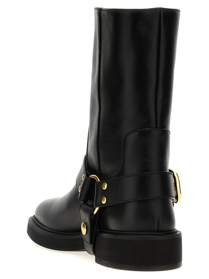 Valentino Garavani Vlogo Signature Ankle Boots Black