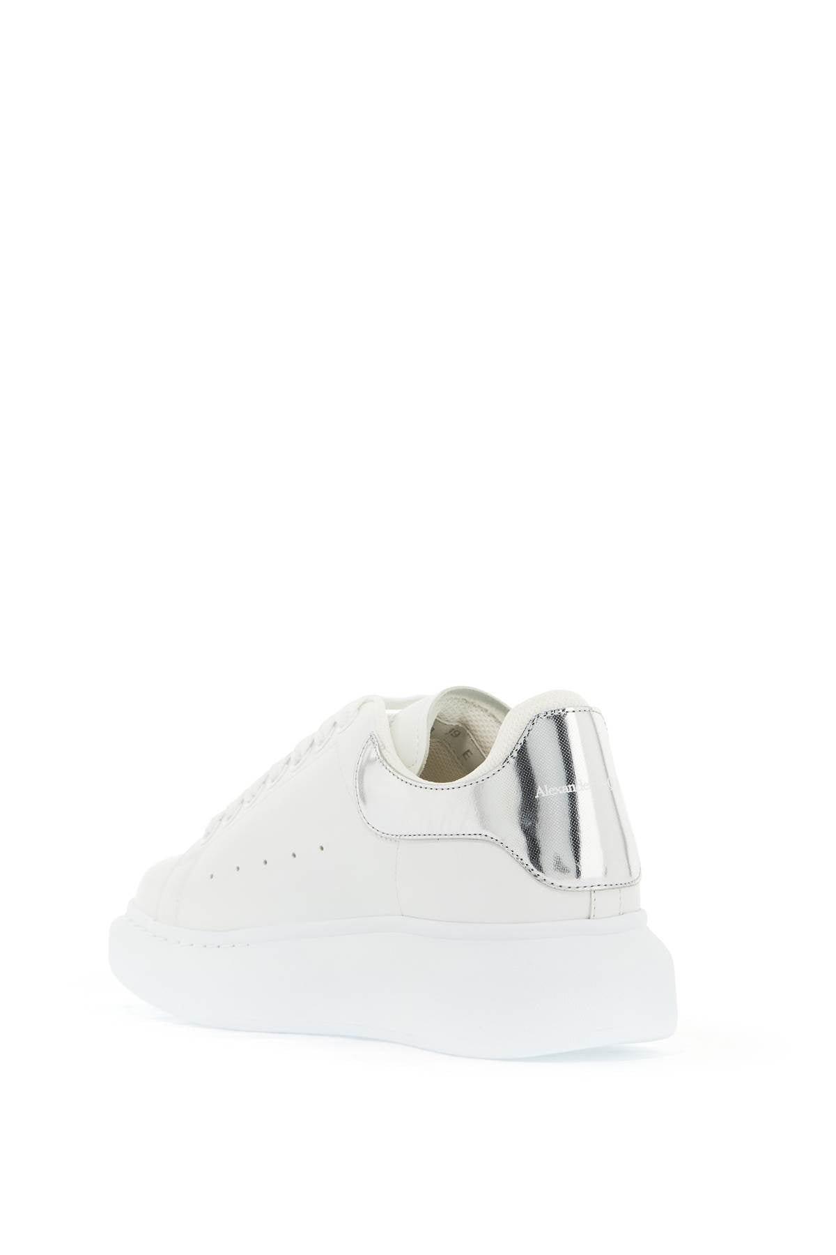 Alexander Mcqueen Silver-tone oversize sneakers