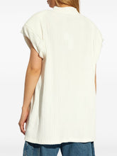 The Attico Chunky Ribbed Knit Cotton T-Shirt White