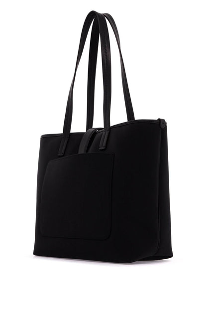 Moncler Black tote bag with tonal leather details