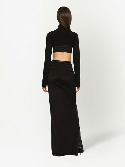 D&amp;G cropped high-neck top