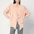 Stella McCartney Pink Silk Oversized Shirt With Cascading Panels Pink