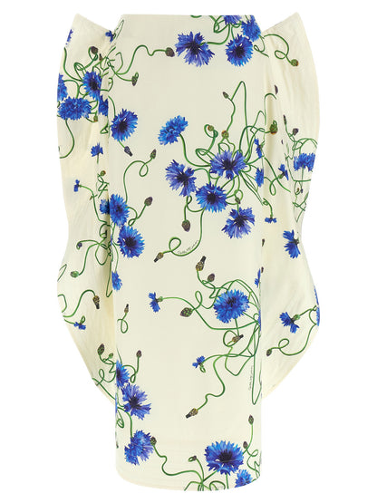 Stella Mccartney Ruffled Skirt Blue