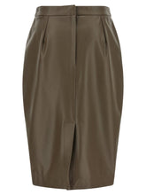 Stella Mccartney High Waist Skirt Brown