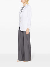 MMK Crepe Single-Breasted Jacket White White