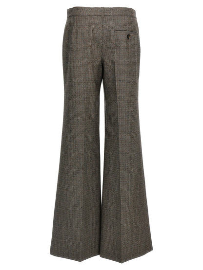 Stella Mccartney Houndstooth Foot Pants Gray