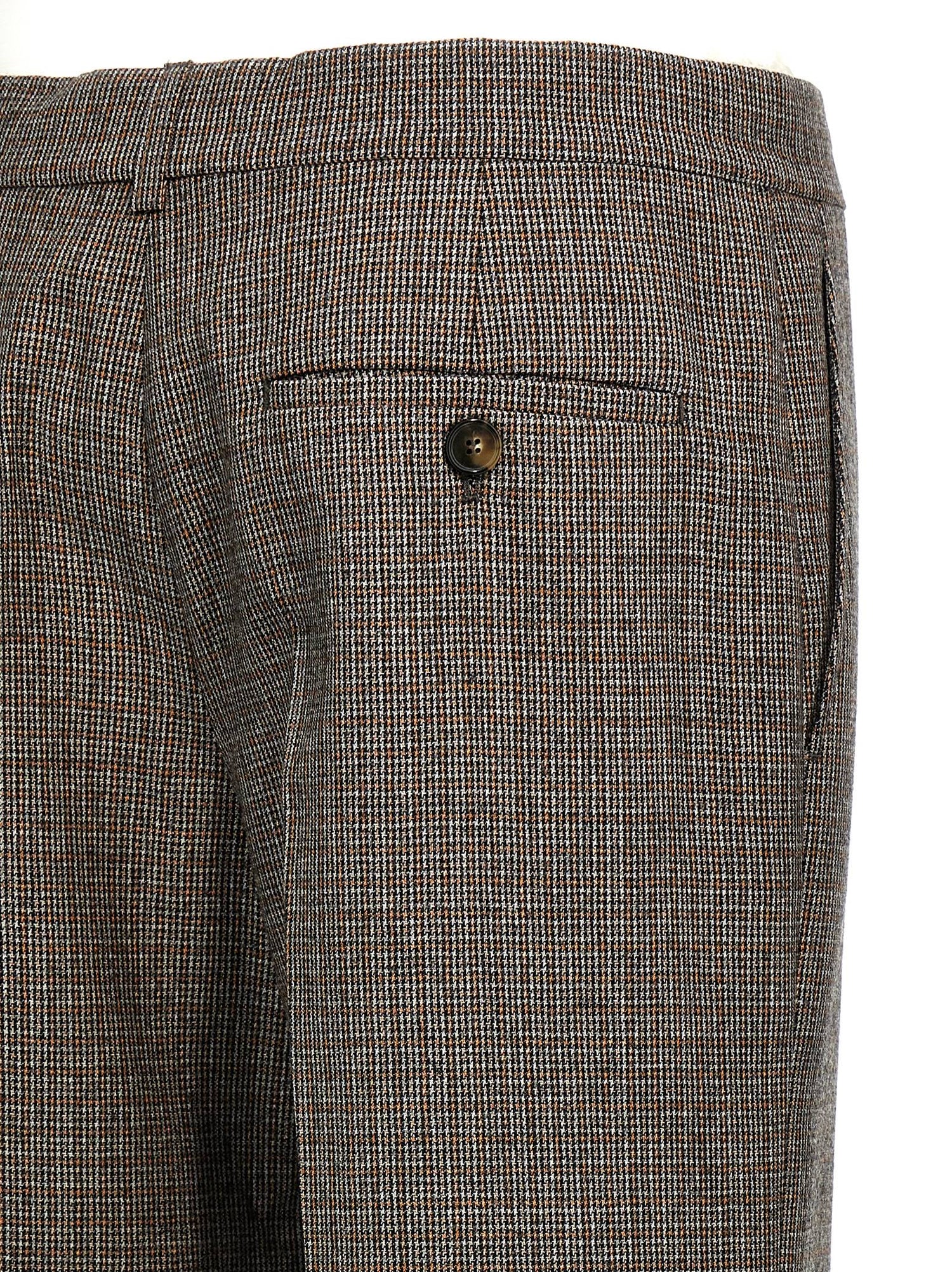 Stella Mccartney Houndstooth Foot Pants Gray
