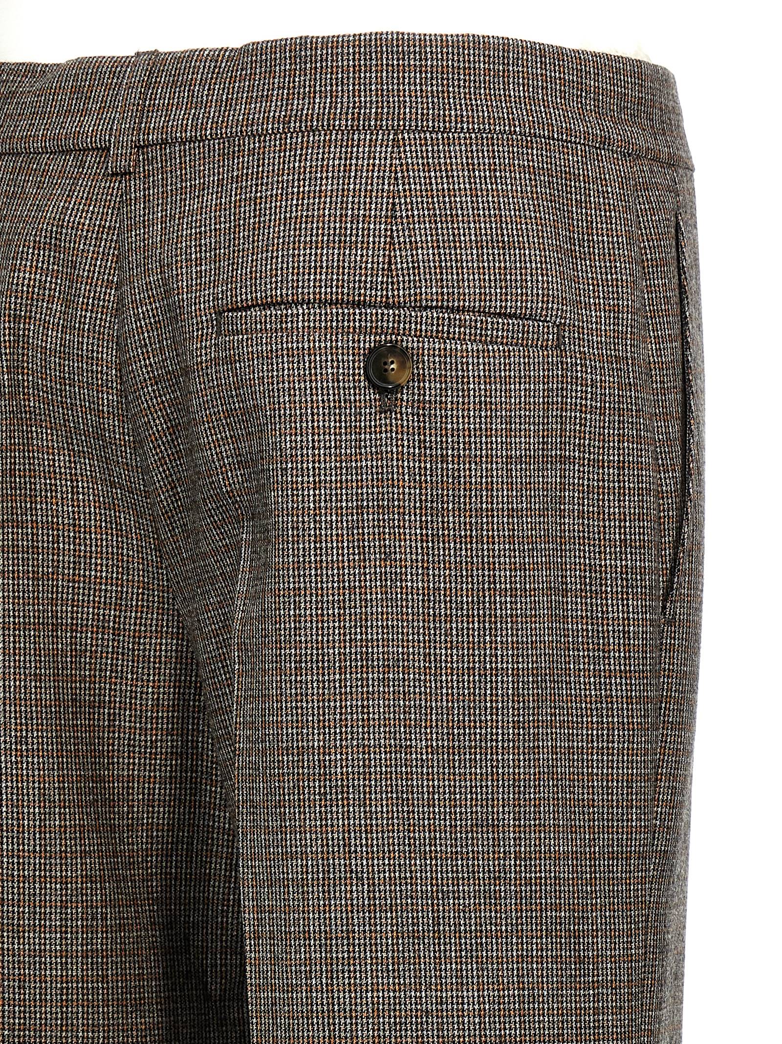 Stella Mccartney Houndstooth Foot Pants Gray