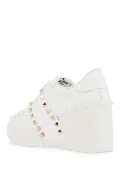 Open disco wedge sneakers