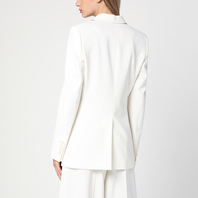 Stella McCartney Ivory Wool Single-Breasted Jacket Beige