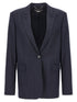 Stella Mccartney Single-breasted Wool Blazer Blue