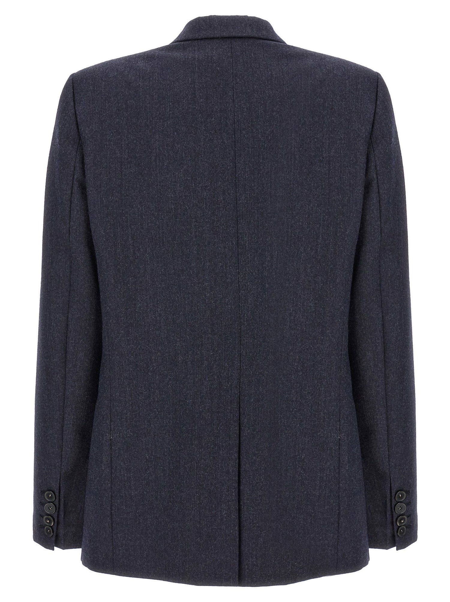 Stella Mccartney Single-breasted Wool Blazer Blue