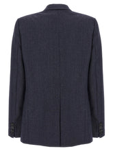 Stella Mccartney Single-breasted Wool Blazer Blue