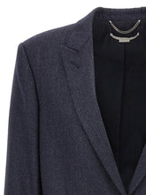 Stella Mccartney Single-breasted Wool Blazer Blue