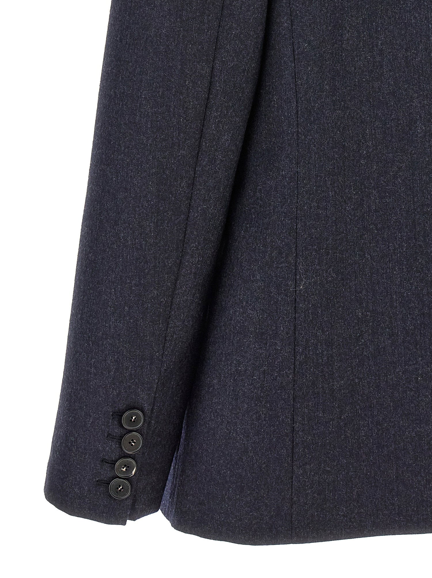 Stella Mccartney Single-breasted Wool Blazer Blue