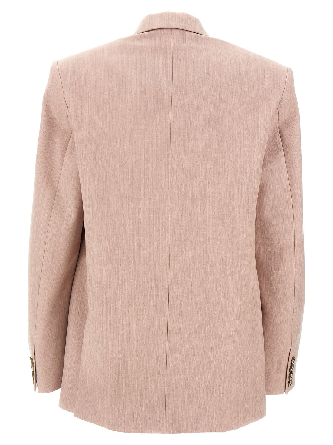Stella Mccartney Double-breasted Wool Blazer Pink