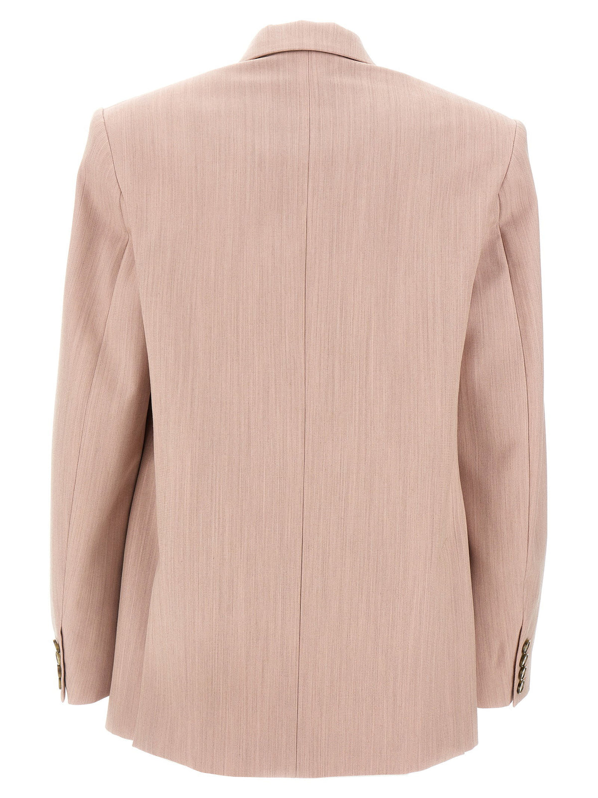 Stella Mccartney Double-breasted Wool Blazer Pink